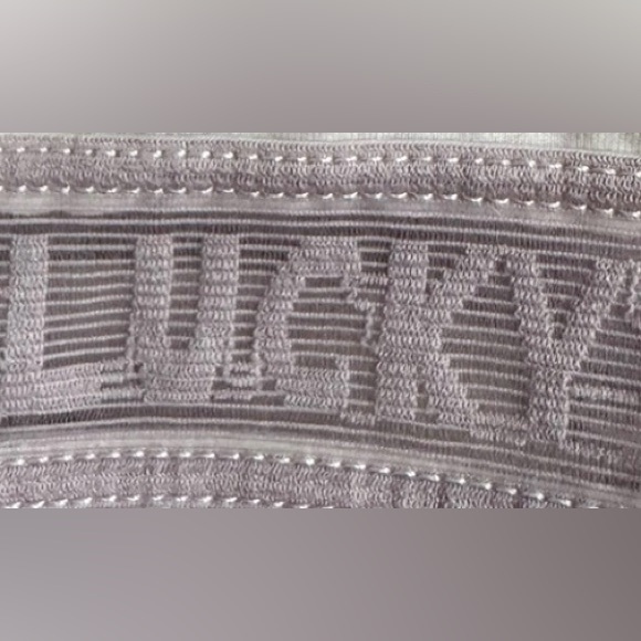 Lucky Brand Purple and Cream Sports Bra with Adjustable Straps Size Large - Picture 4 of 4